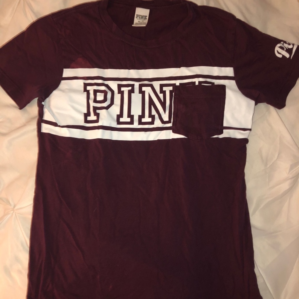 PINK maroon T-shirt
